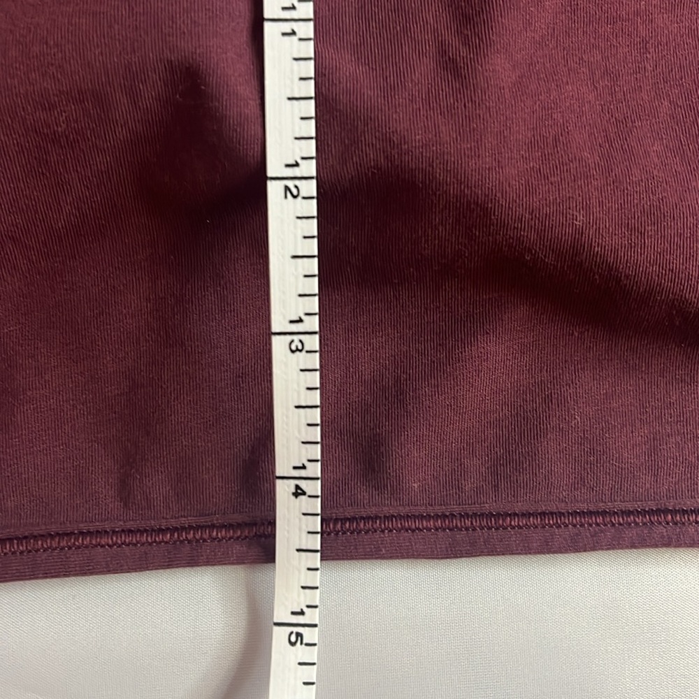 Lululemon Maroon Top With Twist In Back - image 4